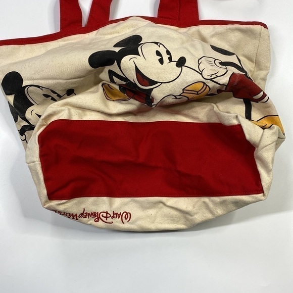 Vintage Disney Canvas Tote Mickey Mouse - Picture 5 of 14